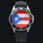 Reloj De Pulsera Bandera de Puerto Rico<br><div class="desc">Bandera de Puerto Rico</div>