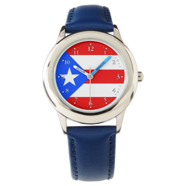 Reloj De Pulsera Bandera de Puerto Rico (Anverso)