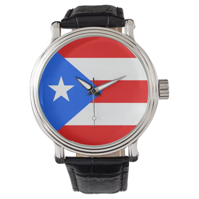 Reloj De Pulsera Bandera de Puerto Rico (Anverso)