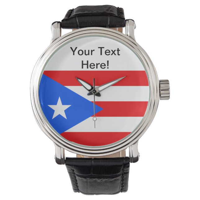 Reloj De Pulsera Bandera de Puerto Rico (Anverso)