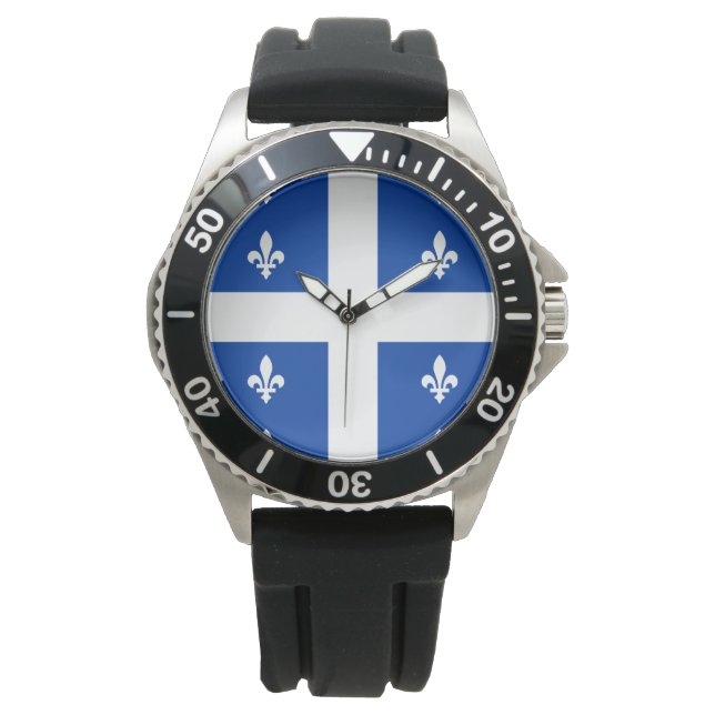 Reloj De Pulsera Bandera de Quebec (Anverso)