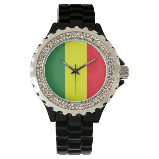 Reloj De Pulsera bandera de reggae (Anverso)