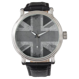 Reloj De Pulsera Bandera de Reino Unido del Grunge del vintage