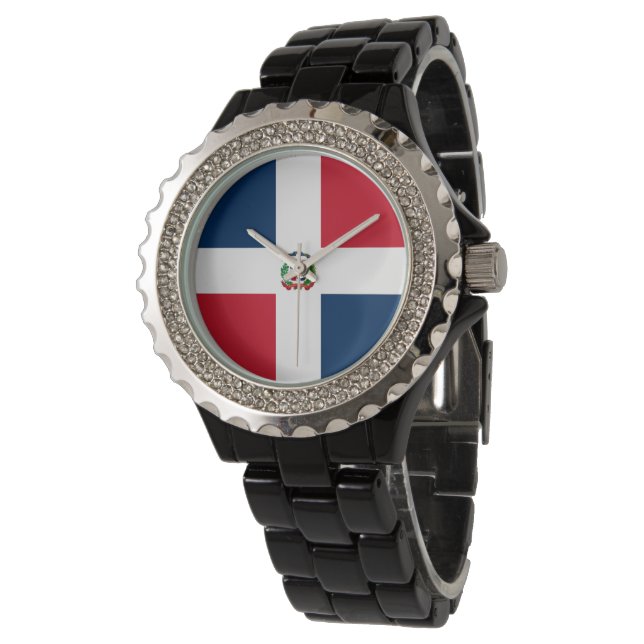 Reloj De Pulsera Bandera de República Dominicana (Angular)