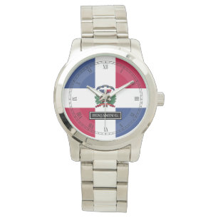 Reloj De Pulsera Bandera de República Dominicana