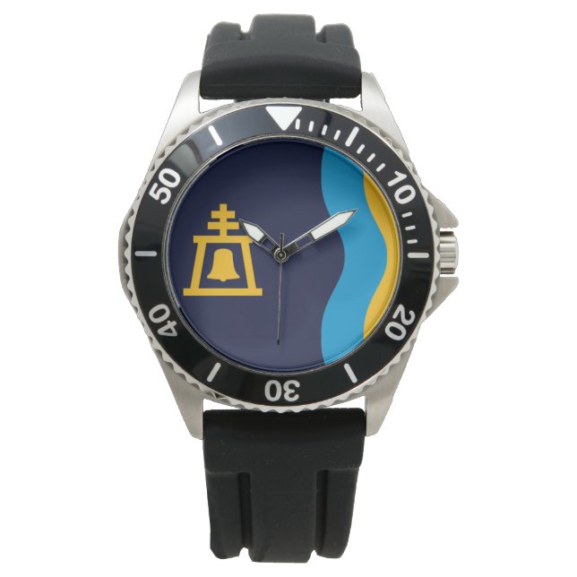 Reloj De Pulsera Bandera de Riverside (California) (Anverso)