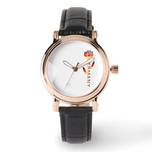 Reloj De Pulsera Bandera de Rosa Alemana