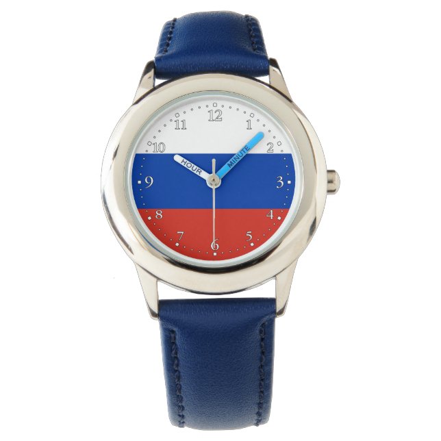 Reloj De Pulsera Bandera de Rusia (Anverso)