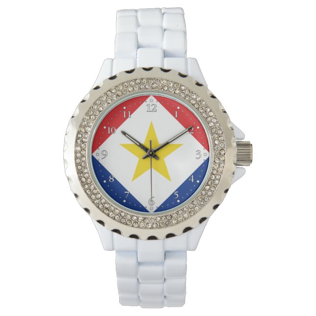 Reloj De Pulsera Bandera de Saba (Anverso)