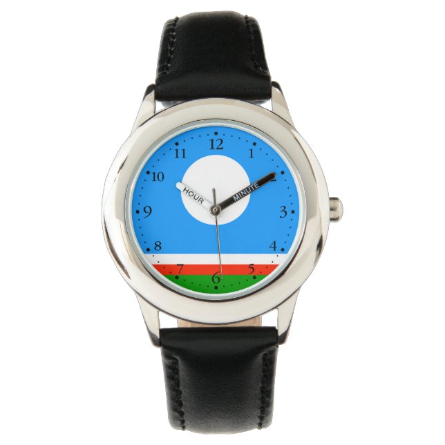 Reloj De Pulsera Bandera de Sakha (Anverso)