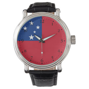 Reloj De Pulsera Bandera de Samoa