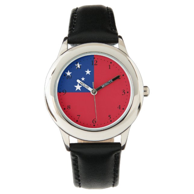 Reloj De Pulsera Bandera de Samoa (Anverso)