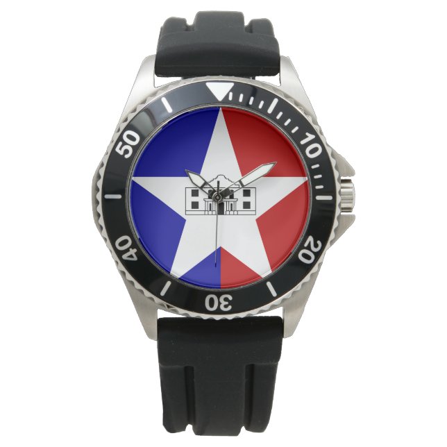 Reloj De Pulsera Bandera de San Antonio, Texas Watch (Anverso)
