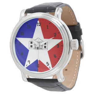 Reloj De Pulsera Bandera de San Antonio, Texas Watch