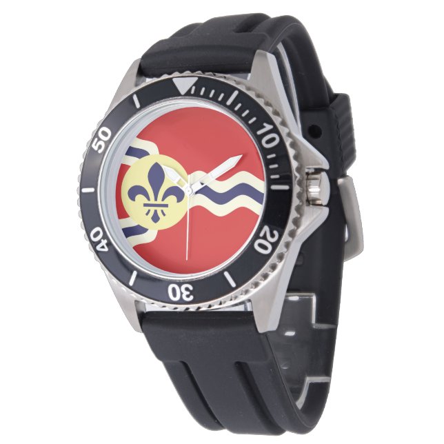 Reloj De Pulsera Bandera de San Luis, Misuri (Angular)