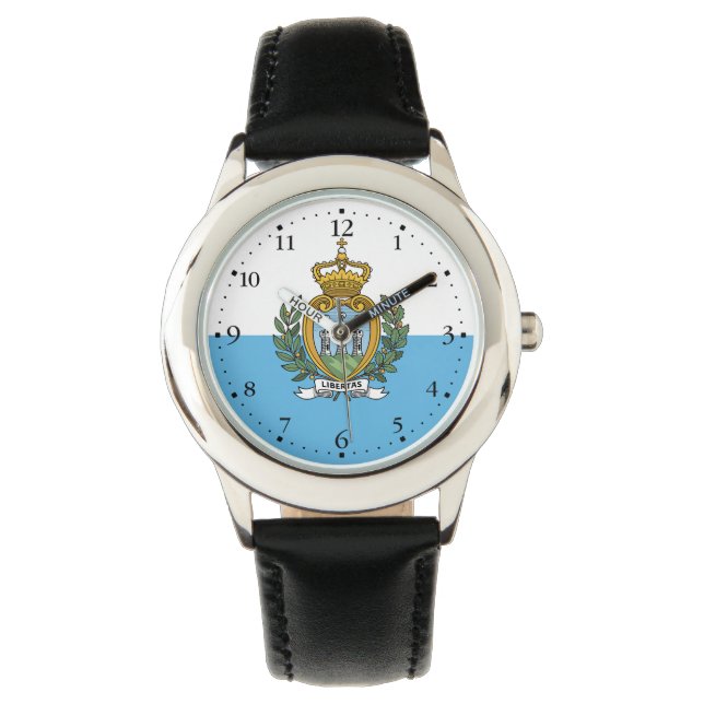 Reloj De Pulsera Bandera de San Marino (Anverso)