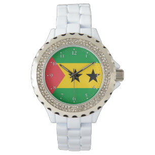 Reloj De Pulsera Bandera de Santo Tomé y Príncipe