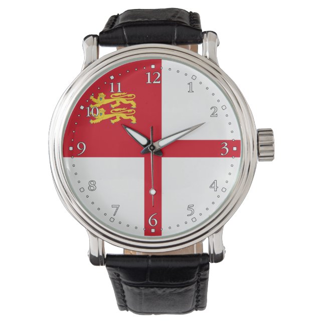 Reloj De Pulsera Bandera de Sark (Anverso)