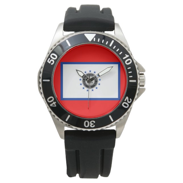 Reloj De Pulsera Bandera de Savannah (Georgia) (Anverso)