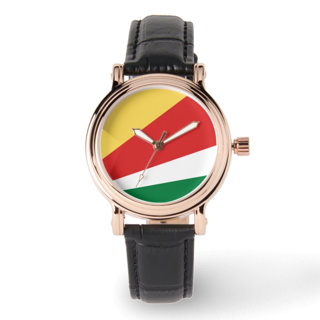 Reloj De Pulsera Bandera de Seychelles (Anverso)