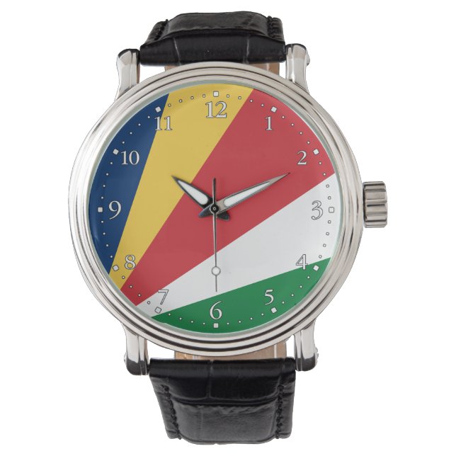 Reloj De Pulsera Bandera de Seychelles (Anverso)