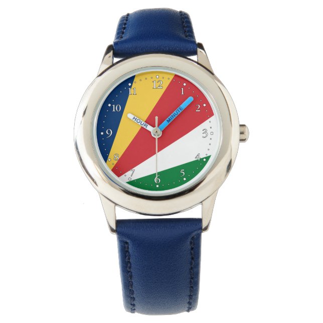 Reloj De Pulsera Bandera de Seychelles (Anverso)