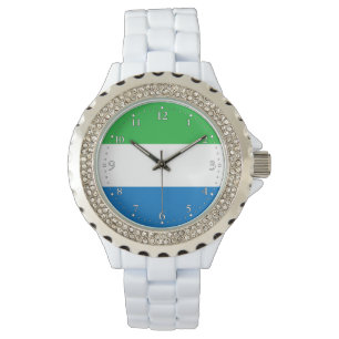Reloj De Pulsera Bandera de Sierra Leona