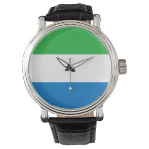 Reloj De Pulsera Bandera de Sierra Leona