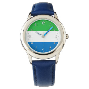 Reloj De Pulsera Bandera de Sierra Leona
