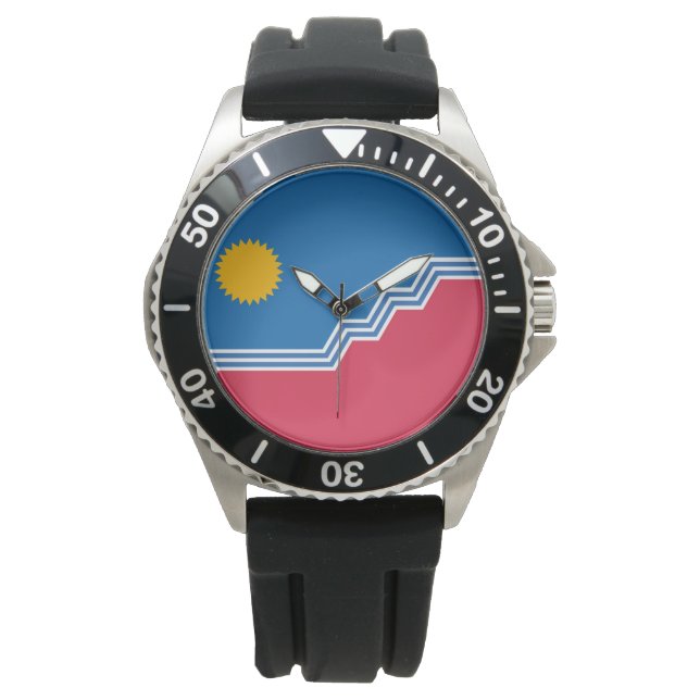 Reloj De Pulsera Bandera de Sioux Falls (Dakota del Sur) (Anverso)