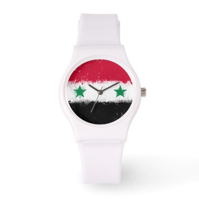 Reloj De Pulsera Bandera de Siria (Anverso)