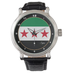 Reloj De Pulsera Bandera de Siria, independencia de Siria, moda/dis