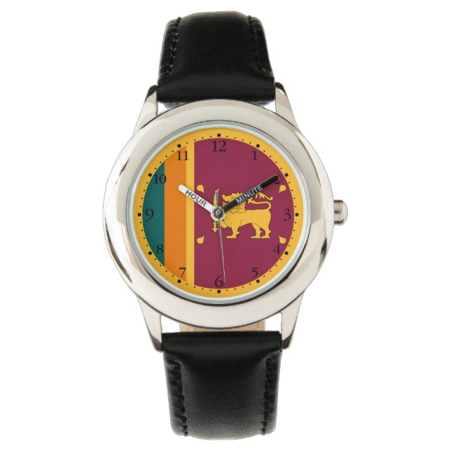 Reloj De Pulsera Bandera de Sri Lanka (Anverso)