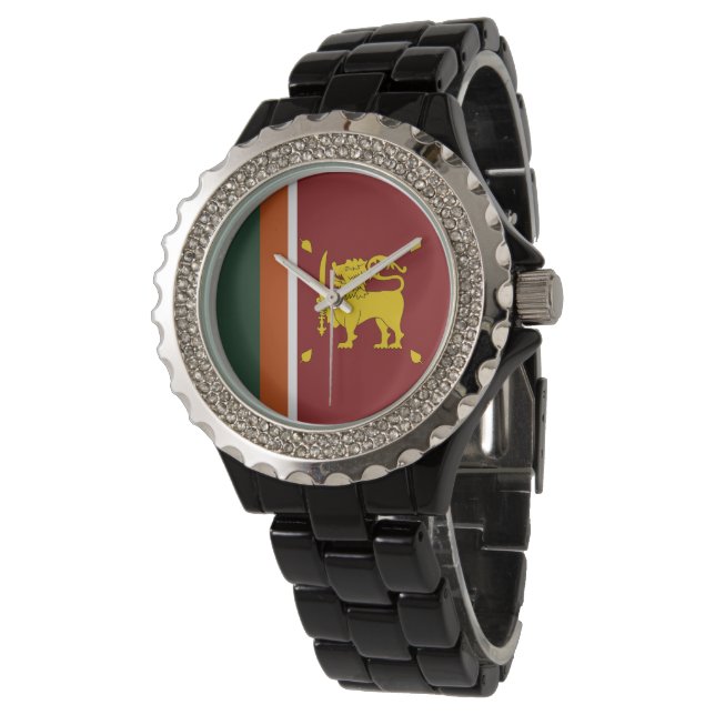 Reloj De Pulsera Bandera de Sri Lanka (Angular)