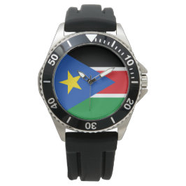 Reloj De Pulsera Bandera de Sudán del Sur (África)