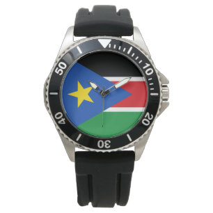 Reloj De Pulsera Bandera de Sudán del Sur (África)
