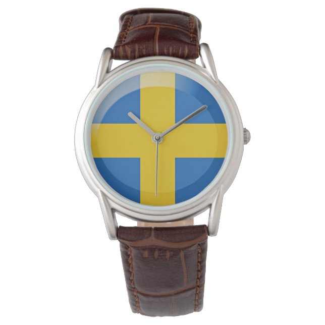 Reloj De Pulsera Bandera de Suecia (Anverso)