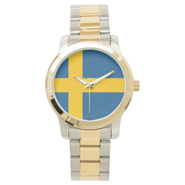 Reloj De Pulsera Bandera de Suecia (Anverso)