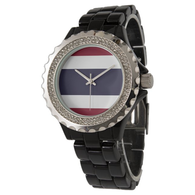 Reloj De Pulsera Bandera de Tailandia (Angular)