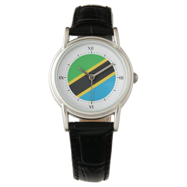Reloj De Pulsera Bandera de Tanzania (Anverso)