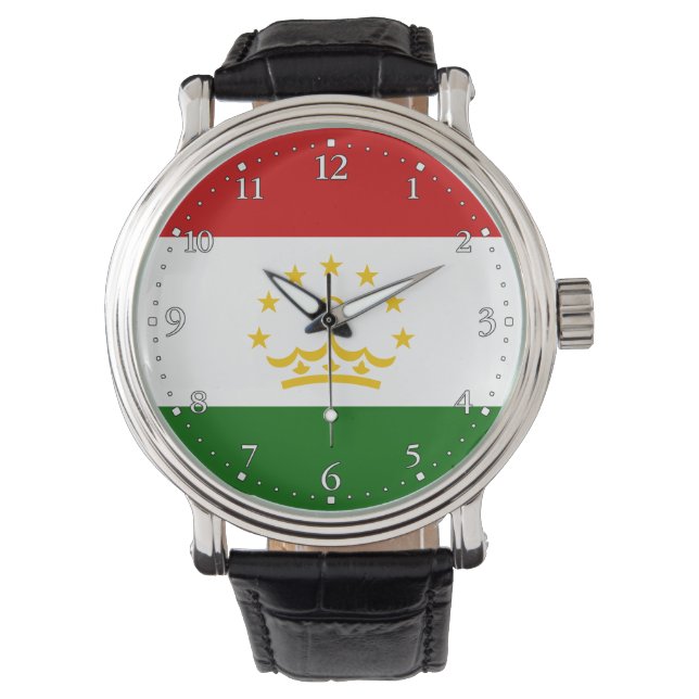 Reloj De Pulsera Bandera de Tayikistán (Anverso)