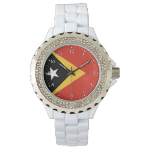Reloj De Pulsera Bandera de Timor Oriental
