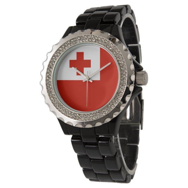 Reloj De Pulsera Bandera de Tonga (Angular)