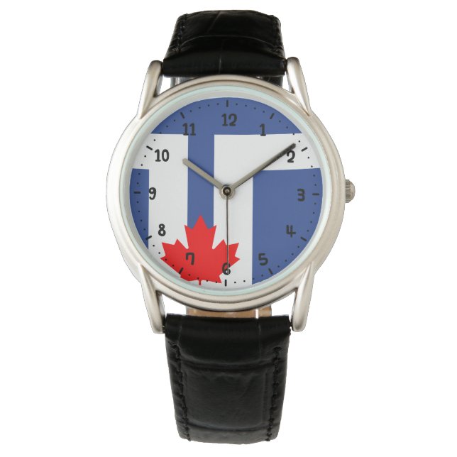 Reloj De Pulsera Bandera de Toronto, Ontario (Anverso)