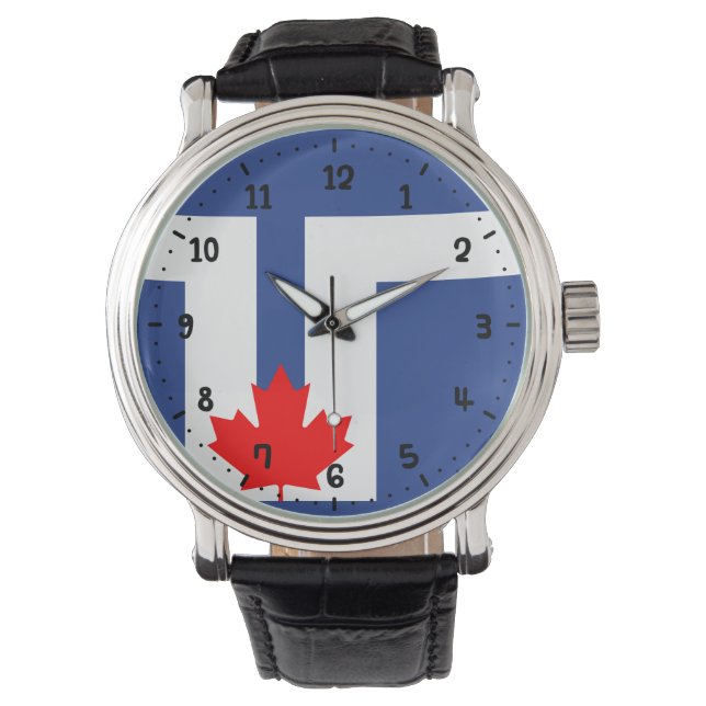 Reloj De Pulsera Bandera de Toronto, Ontario Watch (Anverso)