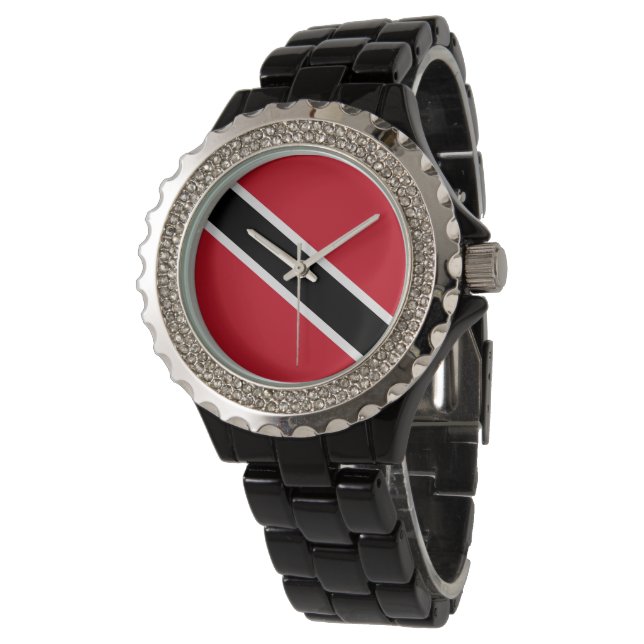 Reloj De Pulsera Bandera de Trinidad y Tobago (Angular)
