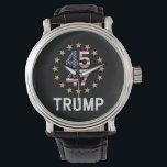 Reloj De Pulsera Bandera de Trump 2024 para recuperar a Estados Uni<br><div class="desc">Bandera de Trump 2024 para recuperar a Estados Unidos Trump 45 47</div>