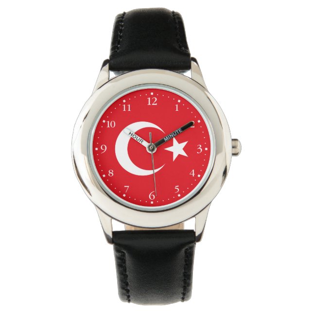 Reloj De Pulsera Bandera de Turquía (Anverso)