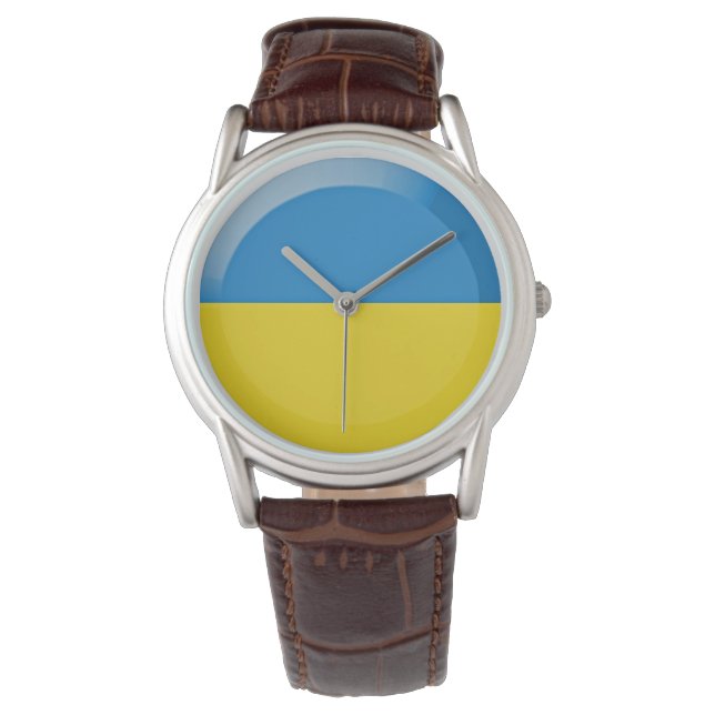Reloj De Pulsera Bandera de Ucrania (Anverso)