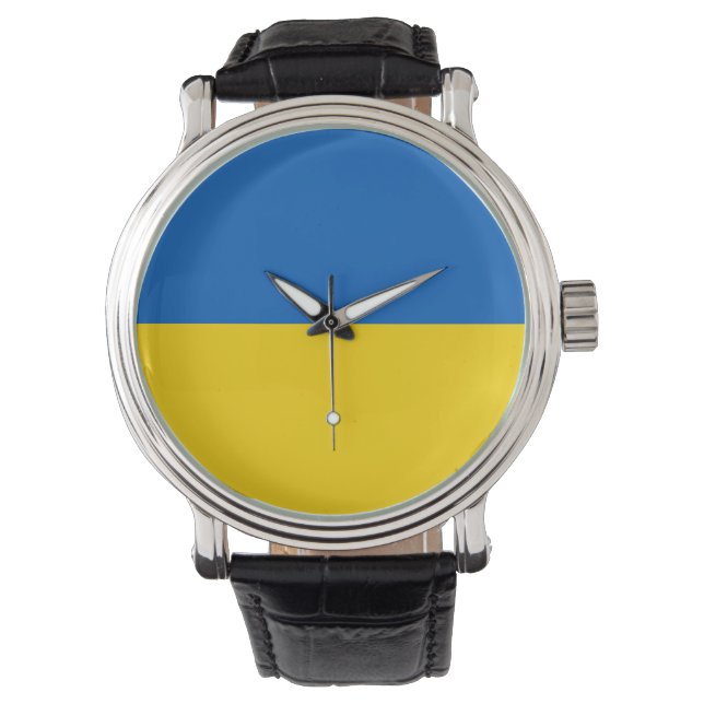 Reloj De Pulsera Bandera de Ucrania (Anverso)
